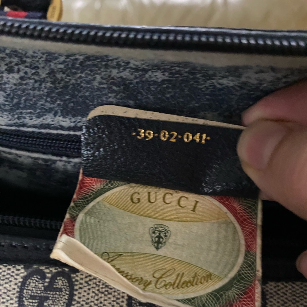 Gucci A-Frame GG Duffel Tote Web Stripe w/Modified Crossbody Strap Vintage - Picture 14 of 14